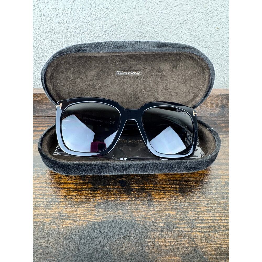Tom Ford Amarra TF502 01D POLARIZED 55-18-140 3P Sunglasses Made in Italy